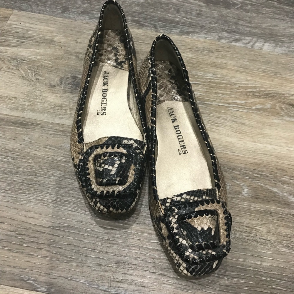 Jack Rogers Snakeskin moccasin